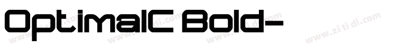 OptimalC Bold字体转换